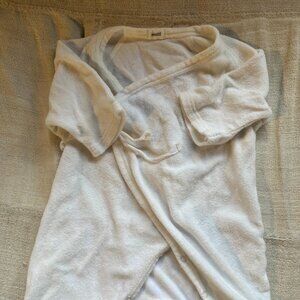 Makie brand terry kimono style romper